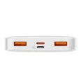 Baseus Bipow Powerbank, 10000mAh, 20W (fehér)