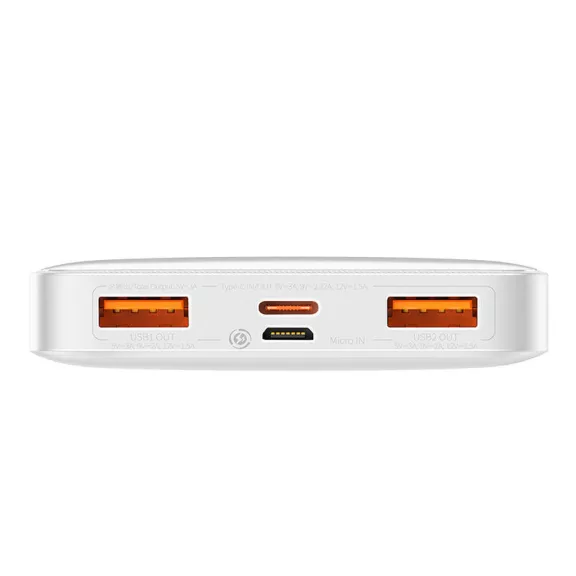 Baseus Bipow Powerbank, 10000mAh, 20W (fehér) Baseus Bipow Powerbank, 10000mAh, 20W (fehér)