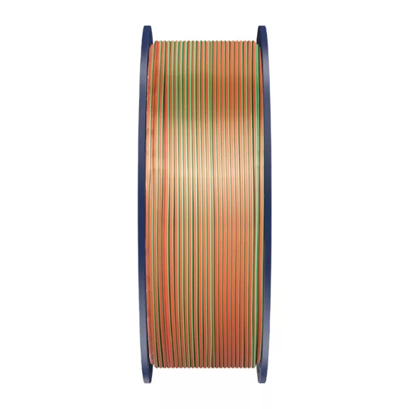Sunlu PLA+ Silk háromszínű szál (narancssárga, kék és zöld) Sunlu PLA+ Silk háromszínű szál (narancssárga, kék és zöld)