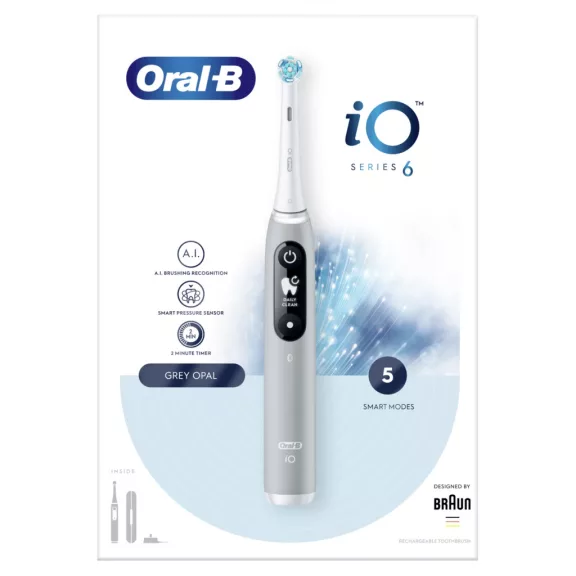 Oral-B iO6 elektromos fogkefe Grey Oral-B iO6 elektromos fogkefe Grey