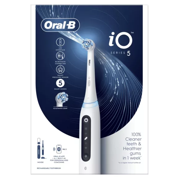 Oral-B iO5 elektromos fogkefe Quite White Oral-B iO5 elektromos fogkefe Quite White