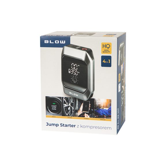 BLOW AP02 9000 mAh jump starter kompresszorral - zoppo.hu