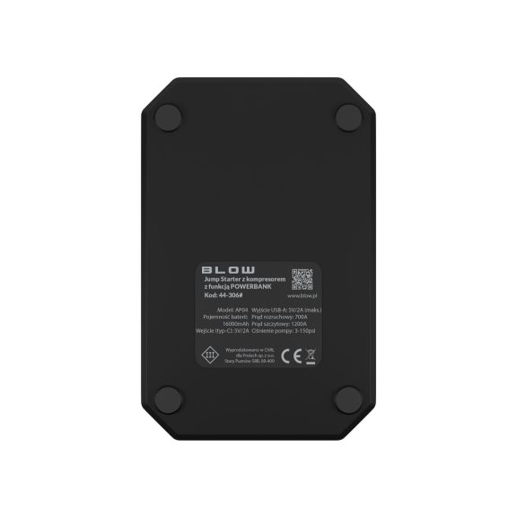 BLOW AP04 16000 mAh jump starter kompresszorral - zoppo.hu