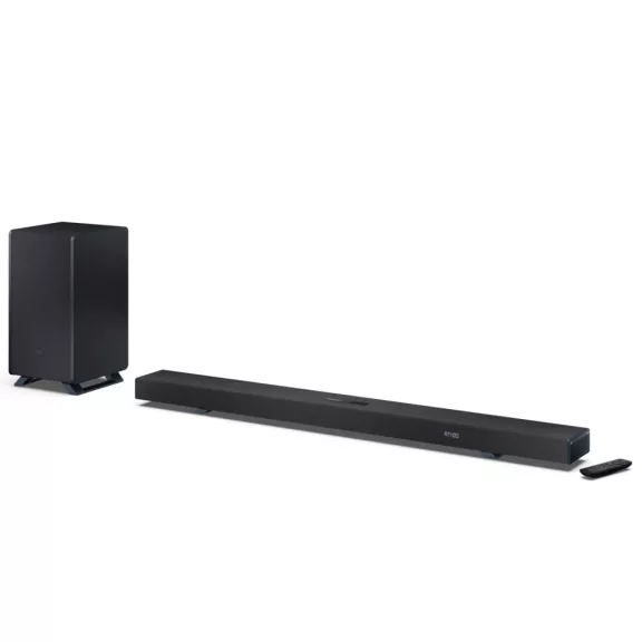 SHARP Q HT-SBW55121(BK) 5.1.2 Dolby Atmos / DTS:X hangprojektor vezeték nélküli mélynyomóval fekete SHARP Q HT-SBW55121(BK) 5.1.2 Dolby Atmos / DTS:X hangprojektor vezeték nélküli mélynyomóval fekete