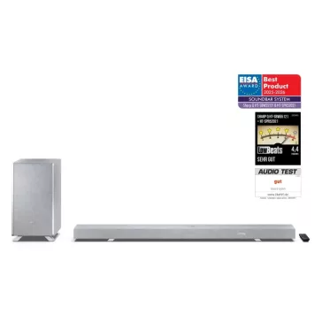   SHARP Q HT-SBW55121(SL) 5.1.2 Dolby Atmos / DTS:X hangprojektor vezeték nélküli mélynyomóval ezüst
