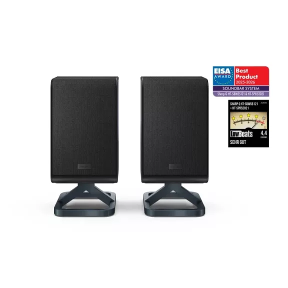 SHARP Q HT-SPR52021(BK) 2.0.2 Vezeték nélküli hátsó hangsugárzópár SHARP Q HT-SPR52021(BK) 2.0.2 Vezeték nélküli hátsó hangsugárzópár
