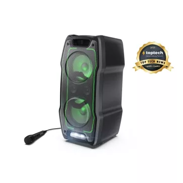   SHARP PS-931 XParty® SING Party hangszóró mikrofonnal, fekete