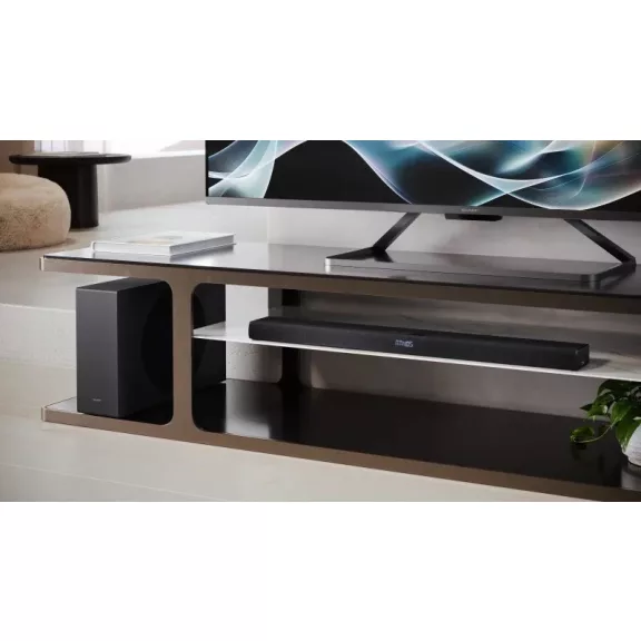 SHARP HT-SBW320 2.1 Dolby Atmos / DTS:X hangprojektor vezeték nélküli mélynyomóval fekete SHARP HT-SBW320 2.1 Dolby Atmos / DTS:X hangprojektor vezeték nélküli mélynyomóval fekete
