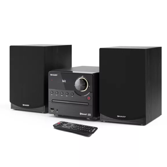 SHARP XL-B512(BK) Bluetooth mikrohifi rendszer fekete fa hangszórókkal SHARP XL-B512(BK) Bluetooth mikrohifi rendszer fekete fa hangszórókkal