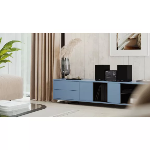 SHARP XL-B512(BK) Bluetooth mikrohifi rendszer fekete fa hangszórókkal SHARP XL-B512(BK) Bluetooth mikrohifi rendszer fekete fa hangszórókkal