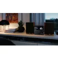   SHARP XL-B512BR Bluetooth mikrohifi rendszer barna fa hangszórókkal