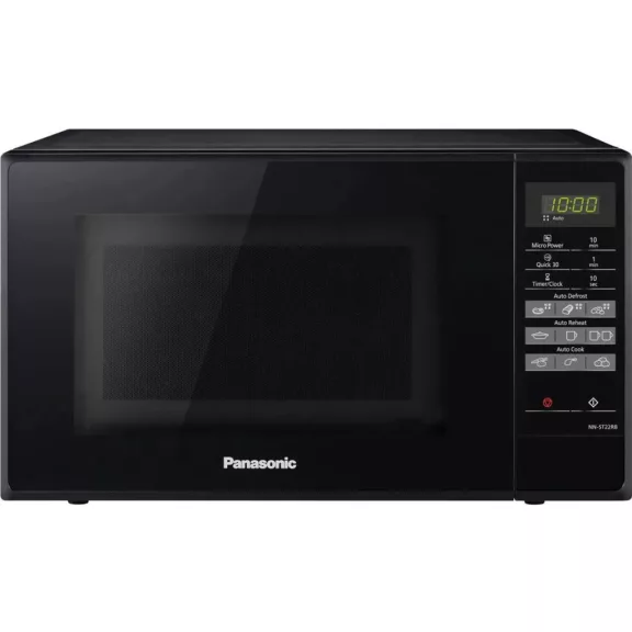 Panasonic NN-ST22RBEVG digitális mikrohullámú sütő, 20 l, fekete Panasonic NN-ST22RBEVG digitális mikrohullámú sütő, 20 l, fekete