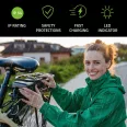 Qoltec gyorstöltő elektromos kerékpárhoz Bosch 36V | 42V | 2A | Bosch csatlakozó | vízálló + tápkábel