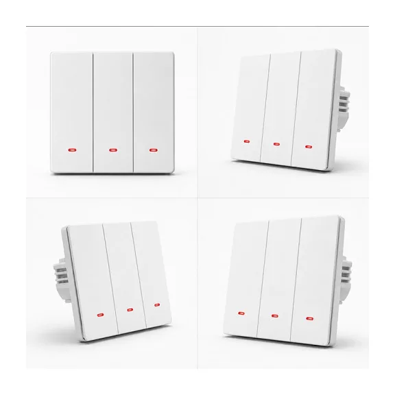 Qoltec intelligens, háromkörös világításkapcsoló | Wi-Fi | Időzítő | Tuya | Smart life | Fehér Qoltec intelligens, háromkörös világításkapcsoló | Wi-Fi | Időzítő | Tuya | Smart life | Fehér