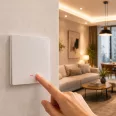   Qoltec Smart egyes villanykapcsoló | Wi‑Fi | Időzítő | Tuya | Smart life | Fehér