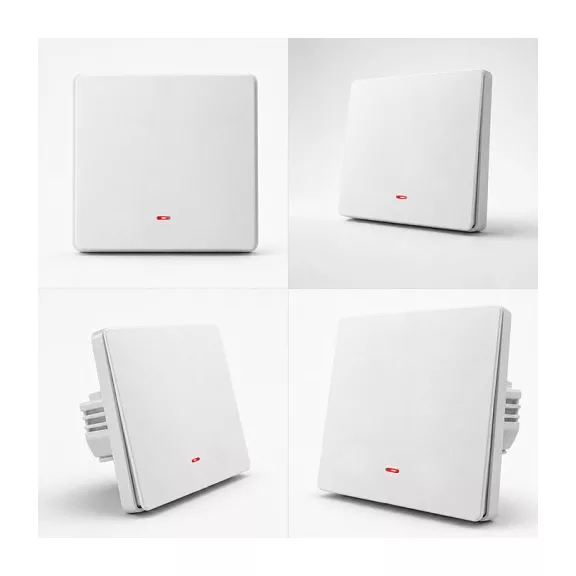 Qoltec Smart egyes villanykapcsoló | Wi‑Fi | Időzítő | Tuya | Smart life | Fehér