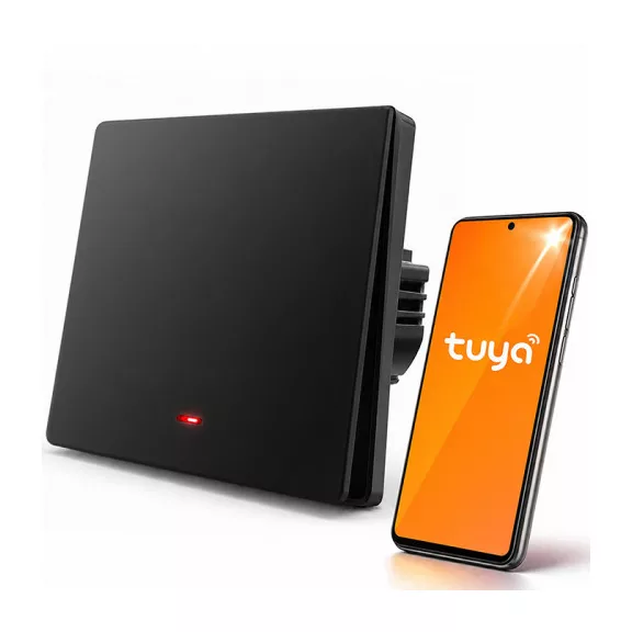 Qoltec Smart 1-es világításkapcsoló | Wi‑Fi | Időzítő | Tuya | Smart life | Fekete Qoltec Smart 1-es világításkapcsoló | Wi‑Fi | Időzítő | Tuya | Smart life | Fekete