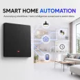   Qoltec Smart 1-es világításkapcsoló | Wi‑Fi | Időzítő | Tuya | Smart life | Fekete