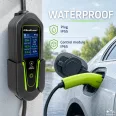 Qoltec Mobil EV töltő állítható 2in1 Type2 | 3,5kW | 230V | Wi-fi | LCD | Hordozható | Fali töltő | 5m
