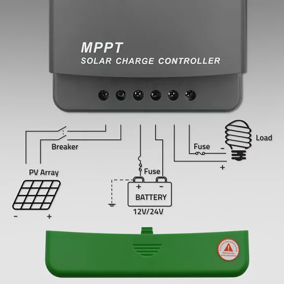 Qoltec MPPT napelemes töltésvezérlő hőmérséklet-érzékelővel 10A | 12V / 24V | LCD | 2 x USB | Bluetooth | APP | GEL | LiFePO4 Qoltec MPPT napelemes töltésvezérlő hőmérséklet-érzékelővel 10A | 12V / 24V | LCD | 2 x USB | Bluetooth | APP | GEL | LiFePO4