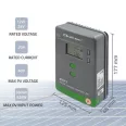   Qoltec MPPT napelemes töltésvezérlő hőmérséklet-érzékelővel, 20A | 12V / 24V | LCD | 2 x USB | Bluetooth | APP | GEL | LiFePO4