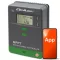 Qoltec MPPT napelemes töltésvezérlő hőmérséklet-érzékelővel 30A | 12V / 24V | LCD | 2 x USB | Bluetooth | APP | GEL | LiFePO4