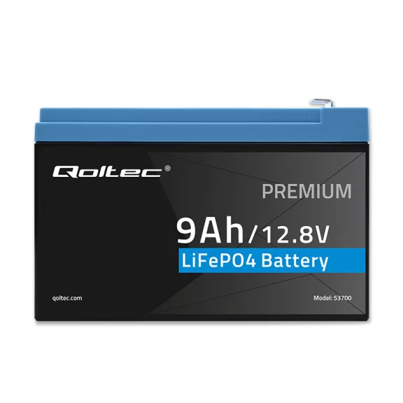 Qoltec LiFePO4 lítium-vas-foszfát akkumulátor | 12.8V | 9Ah | 115.2Wh | BMS Qoltec LiFePO4 lítium-vas-foszfát akkumulátor | 12.8V | 9Ah | 115.2Wh | BMS