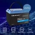   Qoltec LiFePO4 lítium-vas-foszfát akkumulátor | 12.8V | 24Ah | 307.2Wh | BMS