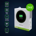   Qoltec szigetüzemű hibrid napelemes inverter | 3500W | 100A | 24V | MPPT | AGM GEL LiFePO4 | Szinusz | opcionális Wi‑Fi | teljesítménytényező: 1.0