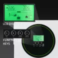   Qoltec szigetüzemű hibrid napelemes inverter | 3500W | 100A | 24V | MPPT | AGM GEL LiFePO4 | Szinusz | opcionális Wi‑Fi | teljesítménytényező: 1.0