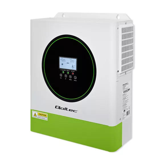 Qoltec Hybrid Solar Inverter Off-Grid 3500W | 100A | 24V | MPPT | BMS | AGM GEL LiFePO4 | Wi-Fi opció | Szinuszos | Teljesítménytényező: 1.0 Qoltec Hybrid Solar Inverter Off-Grid 3500W | 100A | 24V | MPPT | BMS | AGM GEL LiFePO4 | Wi-Fi opció | Szinuszos | Teljesítménytényező: 1.0