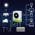   Qoltec Hybrid Solar Inverter Off-Grid 3500W | 100A | 24V | MPPT | BMS | AGM GEL LiFePO4 | Wi-Fi opció | Szinuszos | Teljesítménytényező: 1.0