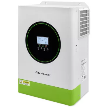   Qoltec hibrid, hálózaton kívüli napelemes inverter | 6200W | 120A | 48V | MPPT | BMS | AGM GEL LiFePO4 | Wi-Fi opció | szinuszos | teljesítménytényező: 1.0