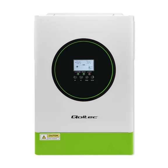 Qoltec hibrid, hálózaton kívüli napelemes inverter | 6200W | 120A | 48V | MPPT | BMS | AGM GEL LiFePO4 | Wi-Fi opció | szinuszos | teljesítménytényező: 1.0 Qoltec hibrid, hálózaton kívüli napelemes inverter | 6200W | 120A | 48V | MPPT | BMS | AGM GEL LiFePO4 | Wi-Fi opció | szinuszos | teljesítménytényező: 1.0