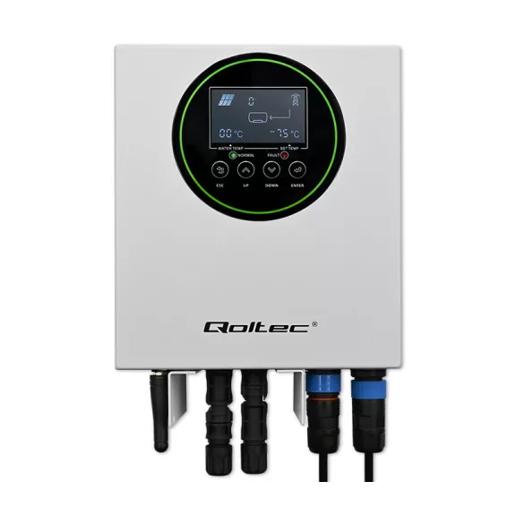 Qoltec napelemes inverter vízmelegítéshez ECO Solar Boost | MPPT | BYPASS | LCD | 3kW/4kW | Wi-fi Qoltec napelemes inverter vízmelegítéshez ECO Solar Boost | MPPT | BYPASS | LCD | 3kW/4kW | Wi-fi