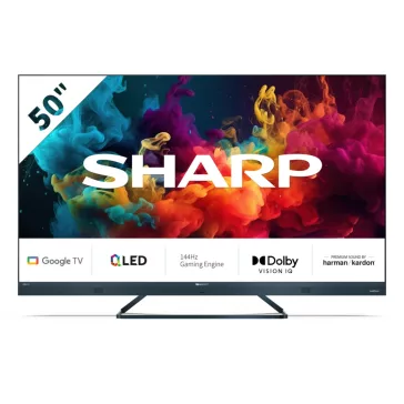   SHARP 50FQ5EG 126cm-es 4K UHD 144Hz Quantum Dot Sharp Google TV Harman Kardon hangszórókkal