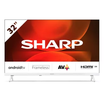 SHARP 32FH2EW 80cm-es HD Android LED TV, fehér