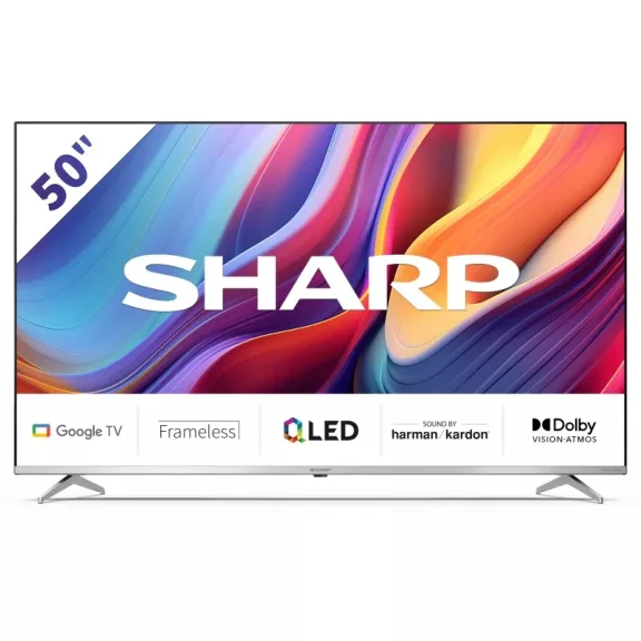 SHARP 50GP6265ES 126cm-es 4K UHD QLED Google TV Harman Kardon hangszórókkal SHARP 50GP6265ES 126cm-es 4K UHD QLED Google TV Harman Kardon hangszórókkal