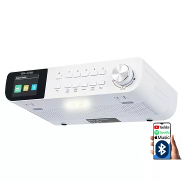   BLOW RK1 konyhai rádió FM/DAB+ Bluetooth kapcsolattal fehér