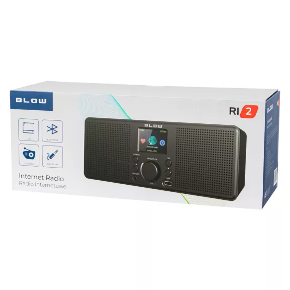 BLOW RI2 internetes rádió Wi-Fi és Bluetooth kapcsolattal
