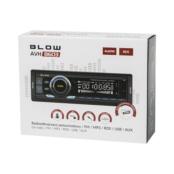 BLOW AVH-8603 RDS MP3/USB/microSD/Bluetooth autórádió - zoppo.hu