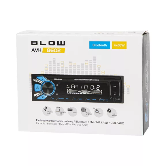 BLOW AVH-8602 MP3/USB/microSD/Bluetooth autórádió - zoppo.hu