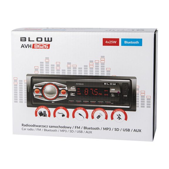BLOW AVH-8626 MP3/USB/microSD/Bluetooth autórádió - zoppo.hu
