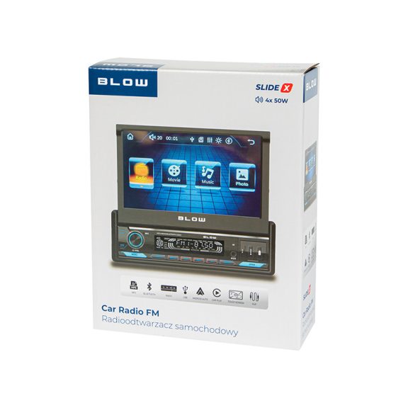 BLOW SlideX RDS/MP3/USB/microSD/Bluetooth autórádió - zoppo.hu