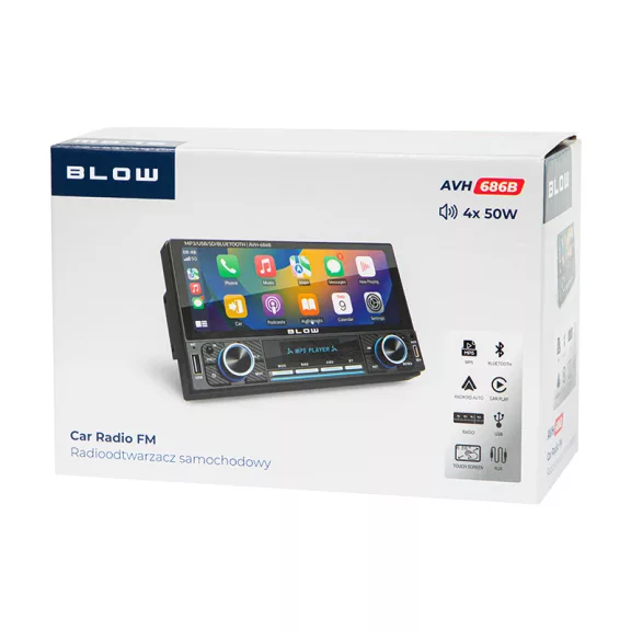 BLOW AVH-686B RDS MP3/USB/microSD/Bluetooth autórádió - zoppo.hu