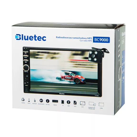 BLUETEC BC9000 2DIN 7" autórádió + tolató kamera - zoppo.hu BLUETEC BC9000 2DIN 7" autórádió + tolató kamera - zoppo.hu