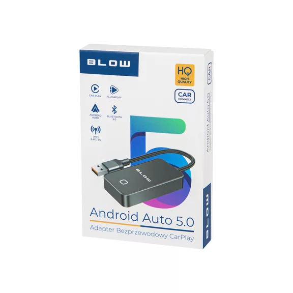 BLOW CarPlay/Android Auto 5.0 univerzális vezeték nélküli adapter autórádióhoz
