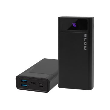 BLOW PB20E 20000 mAh QC/PD 22,5 W powerbank Lightning bemenettel fekete - zoppo.hu