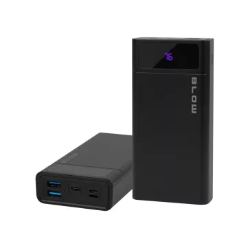 BLOW PB20E 20000 mAh QC/PD 22,5 W powerbank Lightning bemenettel fekete - zoppo.hu