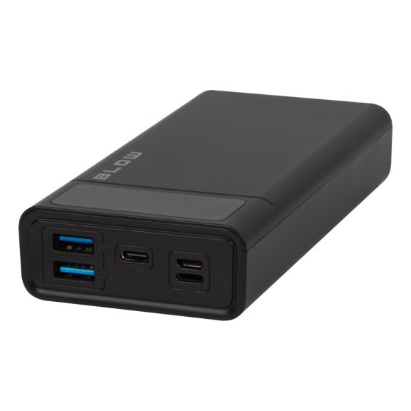 BLOW PB20E 20000 mAh QC/PD 22,5 W powerbank Lightning bemenettel fekete - zoppo.hu